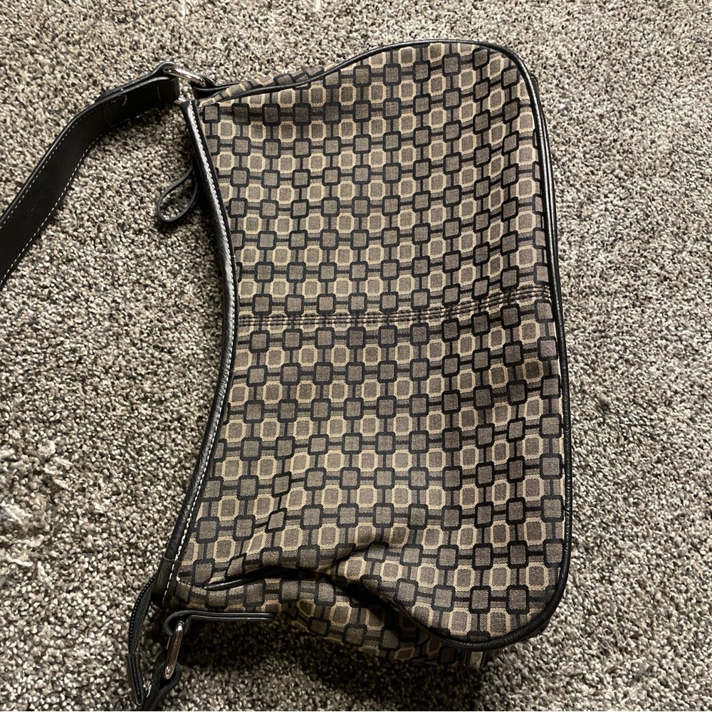 Nine West Multi Pattern Multi Pocket Buckled Purs… - image 4